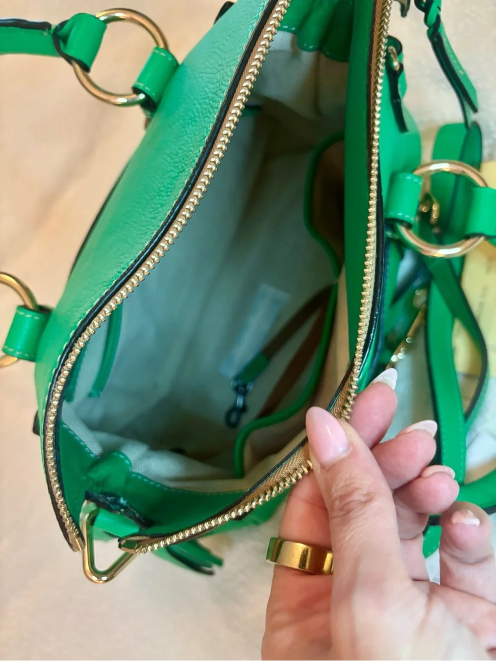 Dooney & Bourke Kelly Green Sorento Leather Satchel